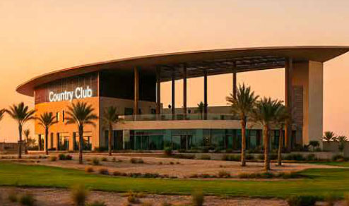 Country Club at sunset