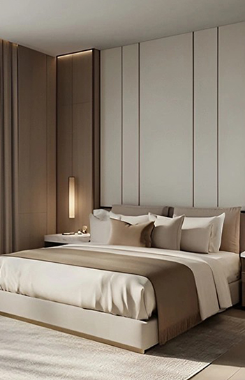 Master suite with panoramic views