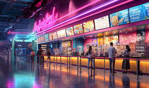 Multiplex Cinema interior