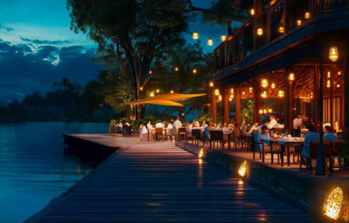 Outdoor Lakeside Dining