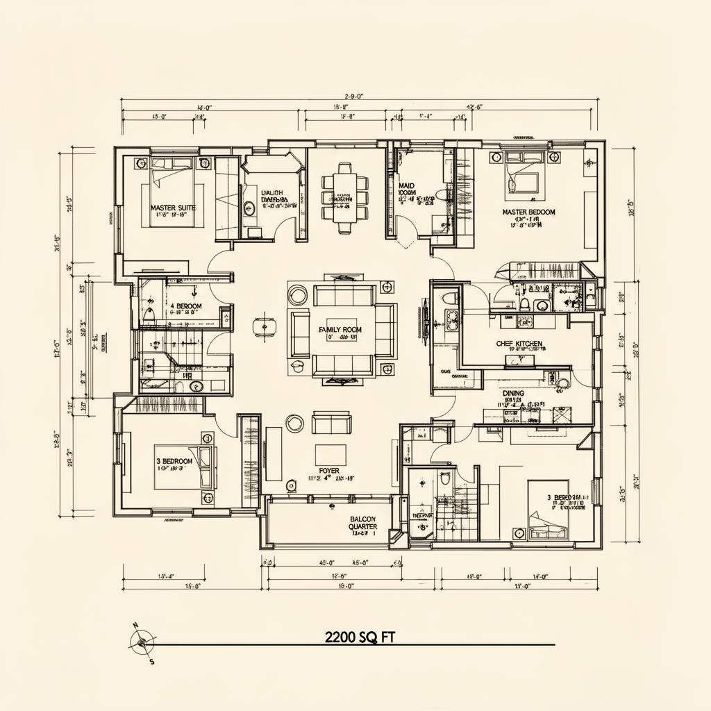 4 Bedroom Residence floor plan